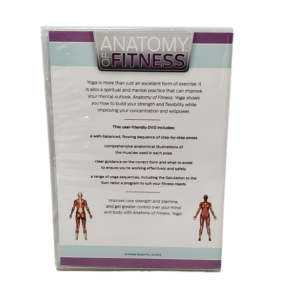 Cased Gift Box DVD Anatomy of Fitness Yoga by Goldie Karpen Owen NWOT - Picture 4 of 6